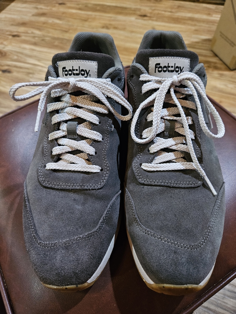 FootJoy Men's 11 1/2 Gray Lace-Up Golf Shoes